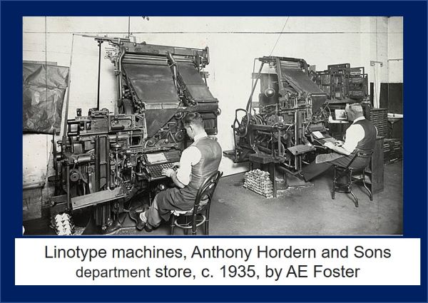 Linotype machines were quickly accepted by the ITU or priinter's union
