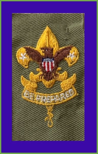 A Boy Scout First Class Rank badge