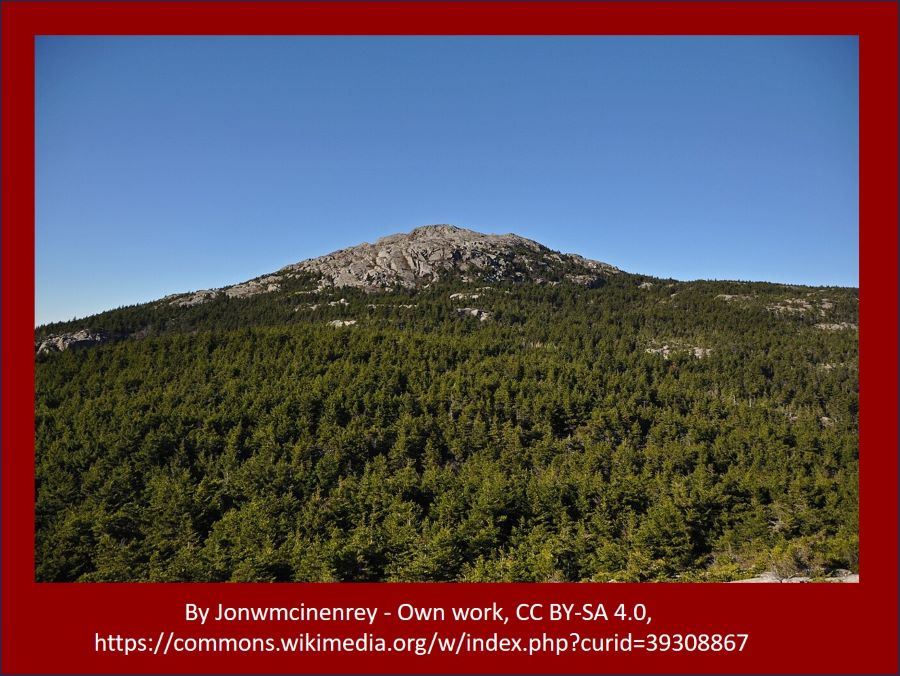 Lost Knowledge Mashup The granite dome of Mount Monadnock from the frst peak on the trail