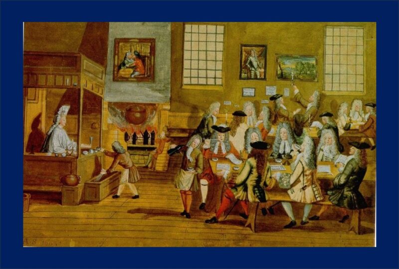 Balousov Zhabatinsky Picture of Lloyds Coffee Shop London 1688