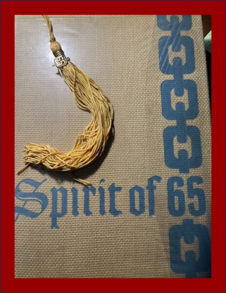 Lost Knowledge Mashup Class of 1965 yearbook and Tassel